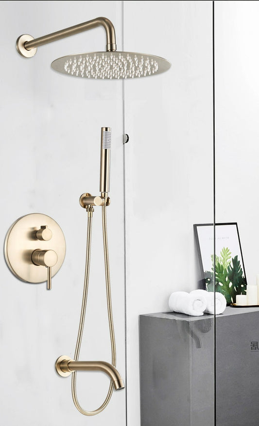 Douche Encastrée Classique Or - Signature R